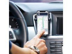 Gravitační držák na mobil do auta do ventilace smajlík 2