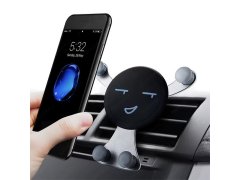 Gravitační držák na mobil do auta do ventilace smajlík 4