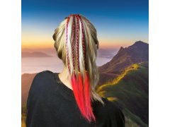 Gumička s copánky - růžová 4