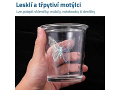 Holografické samolepky motýlci 45 ks 3