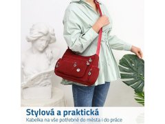 Kabelka přes rameno - červená 2