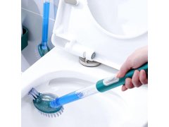 Kartáč na wc s&nbsp;dávkovačem čistících prostředků s&nbsp;držákem 9