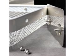 Kovová nalepovací rohová polička 7