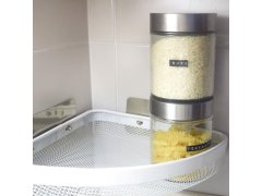 Kovová nalepovací rohová polička 8