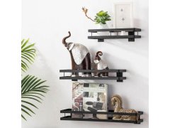 Kovová nástěnná sundavací police 35 cm