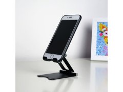 Kovový držák na mobil - černý 1