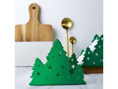 Kovový držák na ubrousky - vánoční stromek
