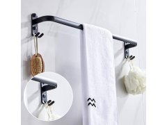 Kovový nalepovací věšák na ručník, s&nbsp;háčky 7