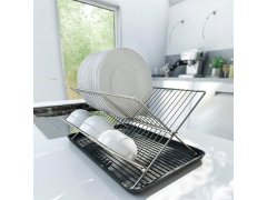 Kovový odkapávač na nádobí s&nbsp;tácem 3