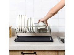 Kovový odkapávač na nádobí s&nbsp;tácem 4