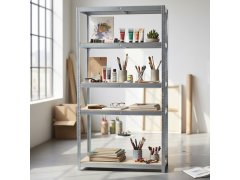 Kovový regál 5 polic, 180 × 90 × 40 cm 5