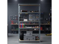 Kovový regál 5 polic 2