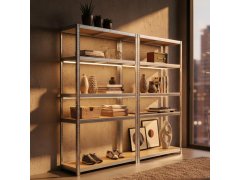 Kovový regál 5 polic 3