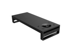 Kovový stojan na monitor s USB porty a bezdrátovým nabíjením 9