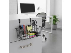 Kovový závěsný košík na dvířka - černý 6