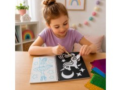 Kreativní sešit třpytivé omalovánky - princezna 4