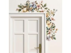 Květinová nástěnná samolepka