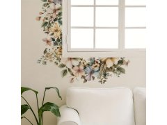 Květinová nástěnná samolepka 3