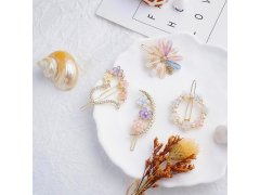 Kytičkové sponky do vlasů s&nbsp;kamínky 4ks 2