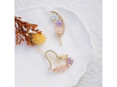 Kytičkové sponky do vlasů s&nbsp;kamínky 4ks 5