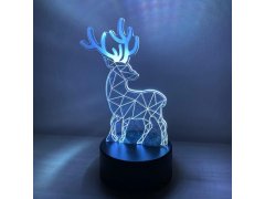 Lampa s&nbsp;3D iluzí - jelen 7