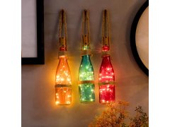 LED světelný řetěz do lahve s&nbsp;korkem 2 m 4
