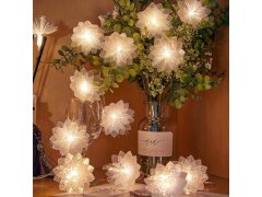 LED světelný řetěz - květy 9