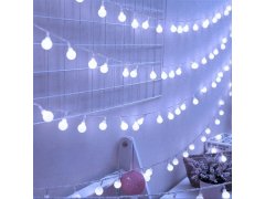 LED světelný řetěz malé žárovky - studené světlo 7