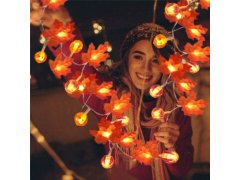 LED světelný řetěz - podzimní listí 8