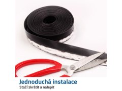 Lišta ke dveřím - hnědá 27