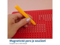 Magnetická kreslící tabulka malá - červená 2