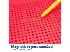 Magnetická kreslící tabulka velká - červená 2