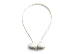 Magnetická spona na závěsy - bílá 8