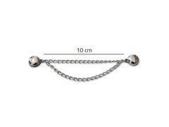 Magnetická spona na zkrácení nohavic s&nbsp;řetízkem - stříbrná 5