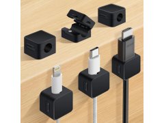 Magnetické nalepovací držáky na kabely 6 ks