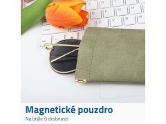 Magnetické pouzdro na brýle - zelené 2