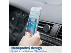 Magnetický držák na mobil do auta - stříbrný 3