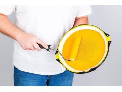 Malířská antigravitační vanička/paleta na barvu do ruky - konec rozlitým barvám
