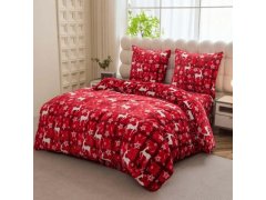 Mikroplyšové povlečení - sobící a&nbsp;hvězdy