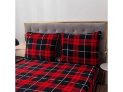 Mikroplyšové povlečení - tartan 3