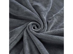 Mikroplyšové prostěradlo 180 x 200 cm - tmavě šedé 6