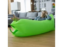 Nafukovací vak Lazy bag dvouvrstvý - zelený 3