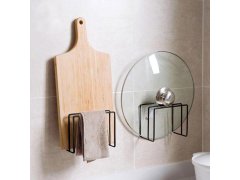 Nalepovací držák na prkénka a&nbsp;pokličky, 2 přihrádky 8