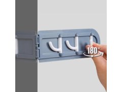 Nalepovací rohový věšák se 6 háčky 2