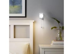 Nástěnná LED lampička k posteli se šňůrkovým vypínačem 8