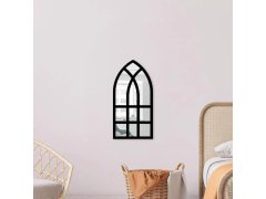 Nástěnné nalepovací zrcadlo ve tvaru okna 44x22 cm 3