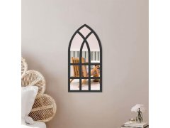 Nástěnné nalepovací zrcadlo ve tvaru okna 44x22 cm 7