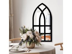 Nástěnné nalepovací zrcadlo ve tvaru okna 44x22 cm 8