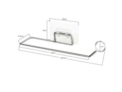 Nerezový nalepovací držák na papírové utěrky 9