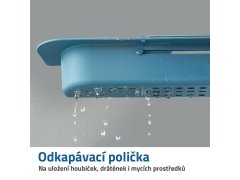 Odkládací polička do dřezu - modrá 3